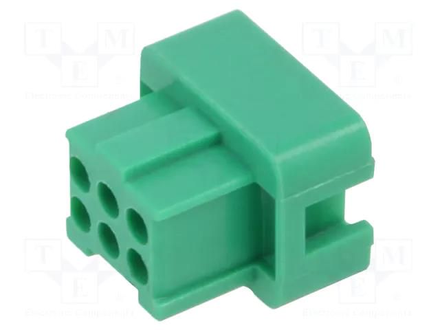 Connector: wire-wire/PCB; plug; female; PIN: 6; Gecko; 2A; 450V; 2x3 HARWIN G125-2040696L0