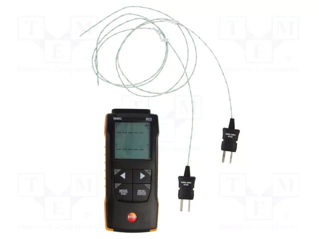 Meter: temperature; digital; LCD; -50÷1000°C; Ch: 2; 135x60x28mm TESTO TESTO922
