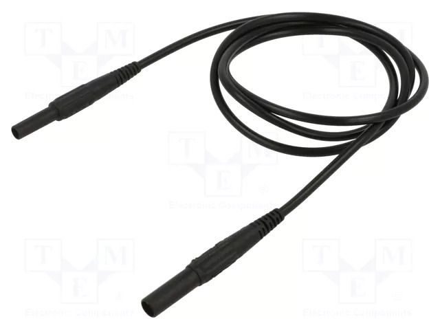Test lead; 19A; banana socket 4mm,banana plug 4mm; insulated STÄUBLI XKF-414-10021