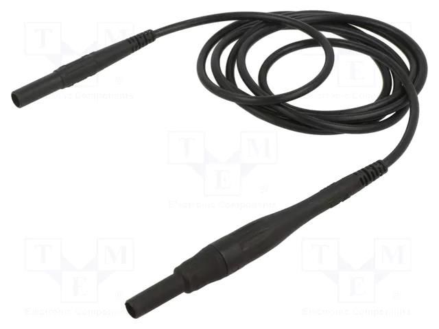 Test lead; 8A; banana plug 4mm,both sides; insulated; Urated: 1kV STÄUBLI XSMS-419-15021