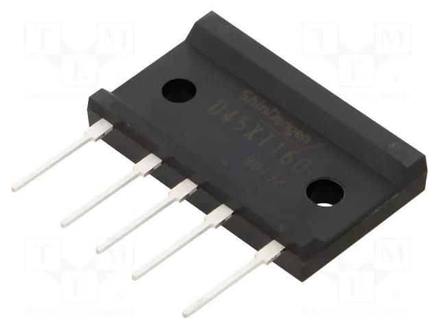 Bridge rectifier: three-phase; Urmax: 1.6kV; If: 45A; Ifsm: 360A SHINDENGEN D45XT160-7000