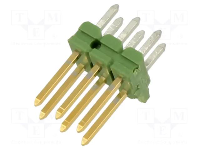 Connector: pin strips; pin header; male; PIN: 6; AMPMODU MOD II TE Connectivity 825440-3