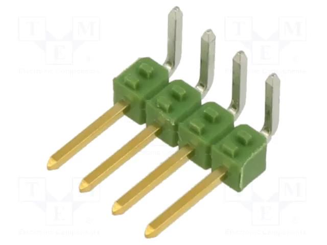 Connector: pin strips; pin header; male; PIN: 4; AMPMODU MOD II TE Connectivity 826631-4