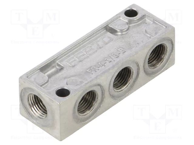 Distribution manifold; 0÷16bar; aluminium; IN: 1; OUT: 3; -10÷80°C FESTO FR-4-1/8-B
