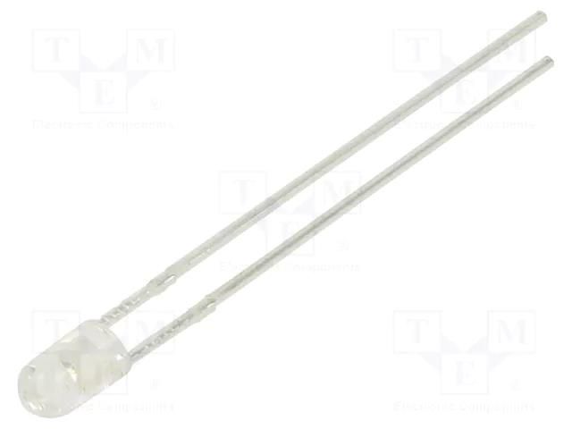 LED; blue; 3mm; 5000mcd; 25°; Front: convex; 1.6÷2.4VDC LUCKYLIGHT LL-304BC2J-B4-2BD