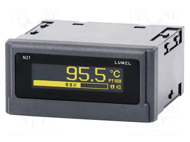 Meter: programmable; digital,mounting; LED; Output: 24VDC/ 30mA LUMEL N21-00M0
