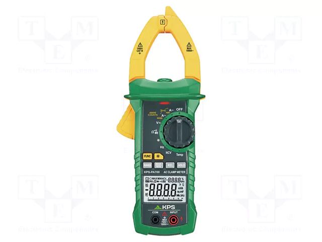 Meter: multifunction; digital,pincers type; LCD; (6600) KPS KPS-PA700