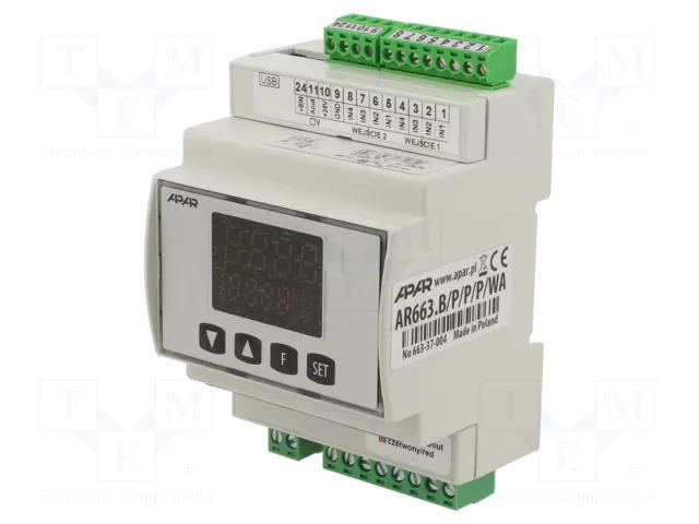 Module: dual channel regulator; relay; OUT 2: relay; OUT 3: relay APAR AR663BPPPWA