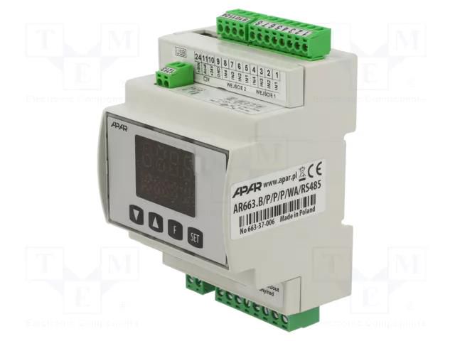 Module: dual channel regulator; relay; OUT 2: relay; OUT 3: relay APAR AR663BPPPWARS485