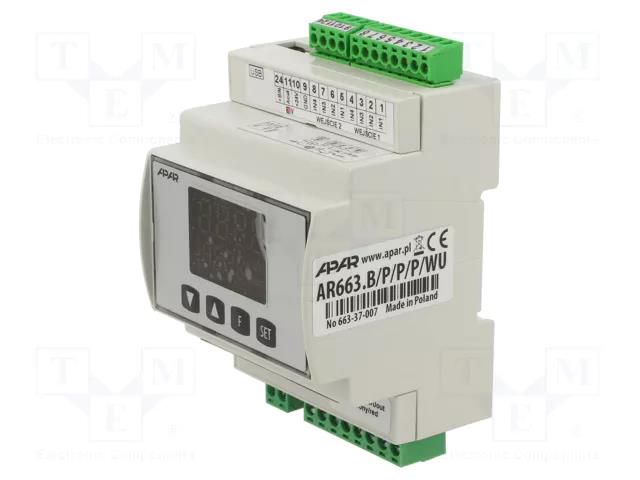 Module: dual channel regulator; relay; OUT 2: relay; OUT 3: relay APAR AR663BPPPWU