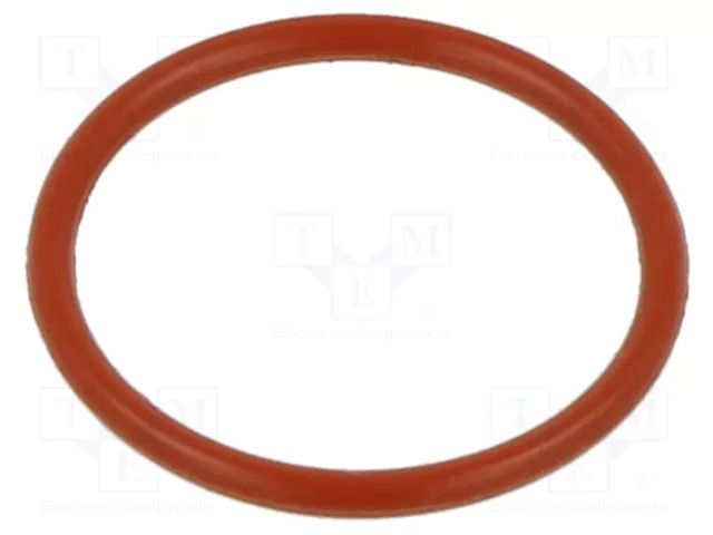 O-ring gasket; silicone; Thk: 1.78mm; Øint: 7.65mm; red; -60÷160°C ORING USZCZELNIENIA TECHNICZNE O-7.65X1.78-SI-RD