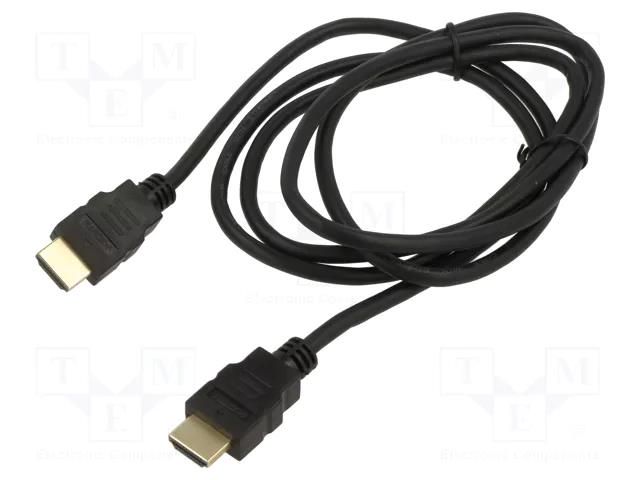 Cable; HDMI plug,both sides; 1.5m; black; HDMI 1.4; 30AWG ART ART-AL-10