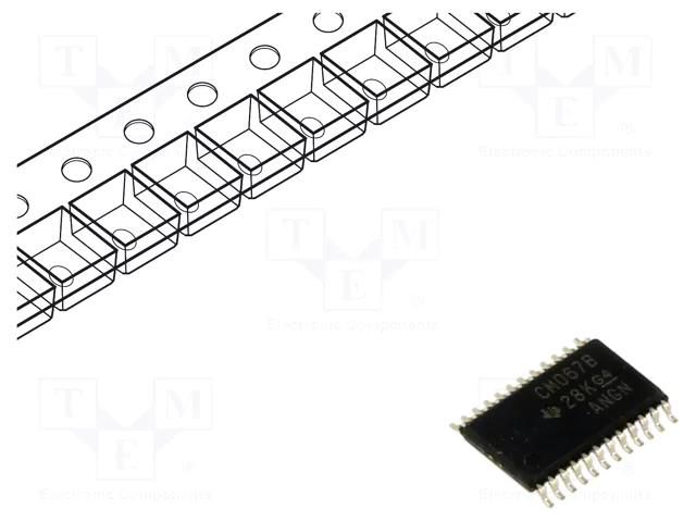IC: multiplexer; TSSOP24; reel,tape; 2000pcs. TEXAS INSTRUMENTS CD4067BPWR