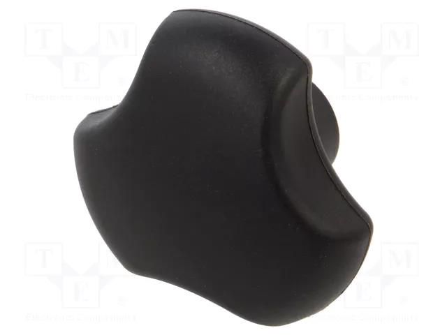 Knob; Ø: 50mm; Int.thread: M10; 17mm; technopolymer PA; VTT ELESA+GANTER VTT.50-B-M10