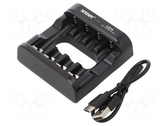 Charger: for rechargeable batteries; Li-Ion; 1.5V; 5VDC XTAR XTAR-LC4-1.5V