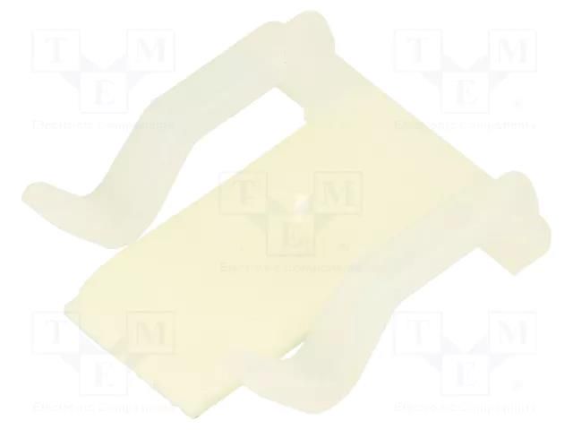 Self-adhesive cable holder; polyamide; natural; UL94V-2; W: 23mm HELLERMANNTYTON TY8H1S-PA66-NA