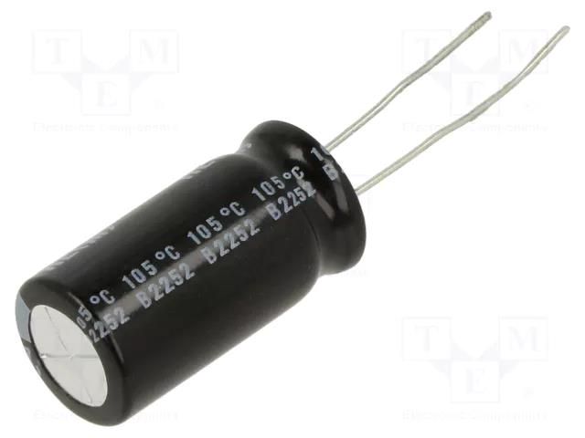 Capacitor: electrolytic; low ESR; THT; 2200uF; 16VDC; Ø12.5x25mm NICHICON UHE1C222MHD1TO