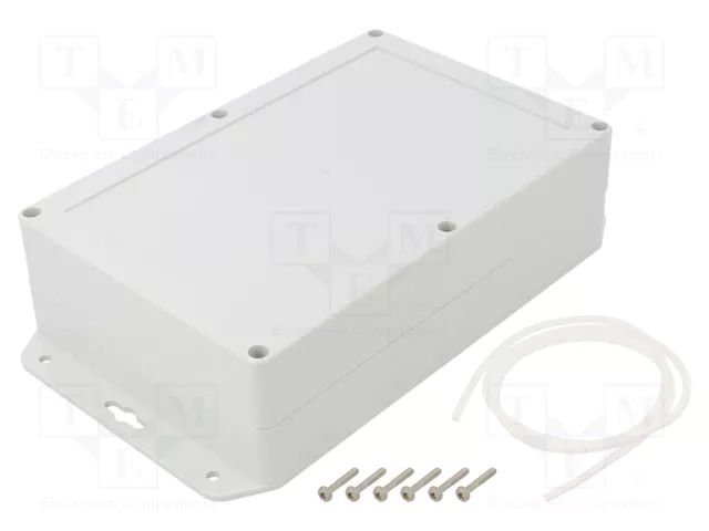 Enclosure: multipurpose; X: 140mm; Y: 210mm; Z: 60mm; ZP; light grey KRADEX ZP21014060UJH-PC