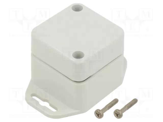 Enclosure: multipurpose; X: 45mm; Y: 45mm; Z: 40mm; ZP; polycarbonate KRADEX ZP454540UJ-PC