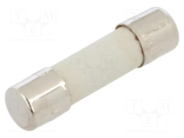 Fuse: fuse; 6A; 125VAC; time-lag; cylindrical; 5x20mm; 5TT; brass BEL FUSE 5TT-6-R