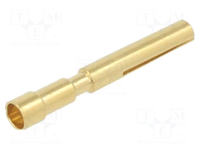 Contact; female; 1mm; gold-plated; 0.75÷1.5mm2; crimped; for cable HARTING 09151006203