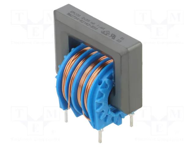 Inductor: common mode; THT; 39mH; 1.4A; 460mΩ; ±30%; 21x32x31mm EPCOS B82734R2142B030
