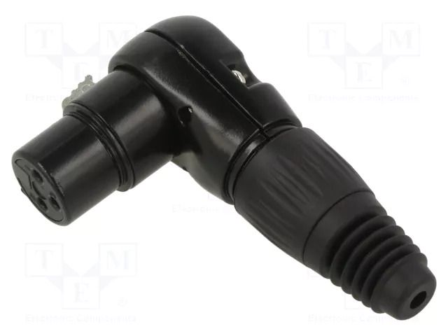 Connector: XLR; plug; female; RAMP; PIN: 3; angled 90°; for cable CLIFF FC619313