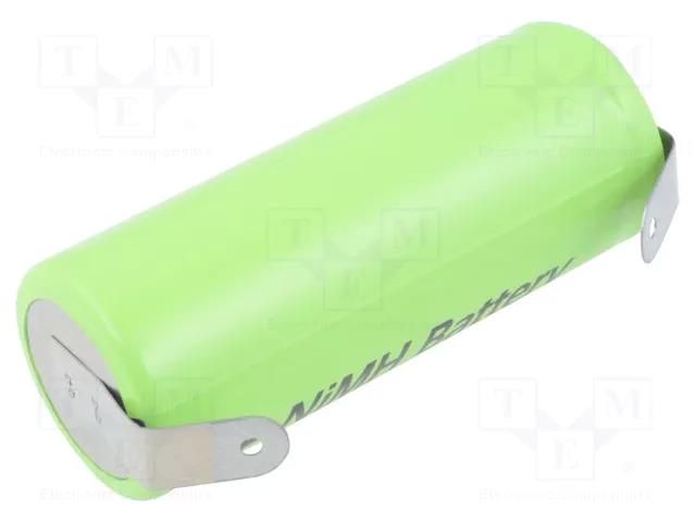 Re-battery: Ni-MH; 4/5A,4/5R23; 1.2V; 2100mAh; soldering lugs GP ACCU-4/5A/2100-GP