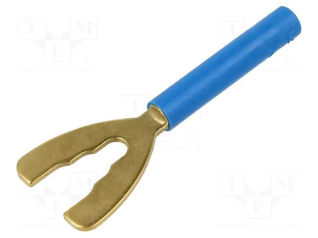 Connector: fork terminals; plug; 32A; blue; Overall len: 55.8mm STÄUBLI B4-I/K-23