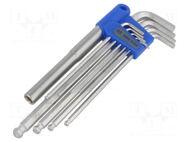 Wrench-set; hex key; 9pcs. KING TONY KT-20109MRU