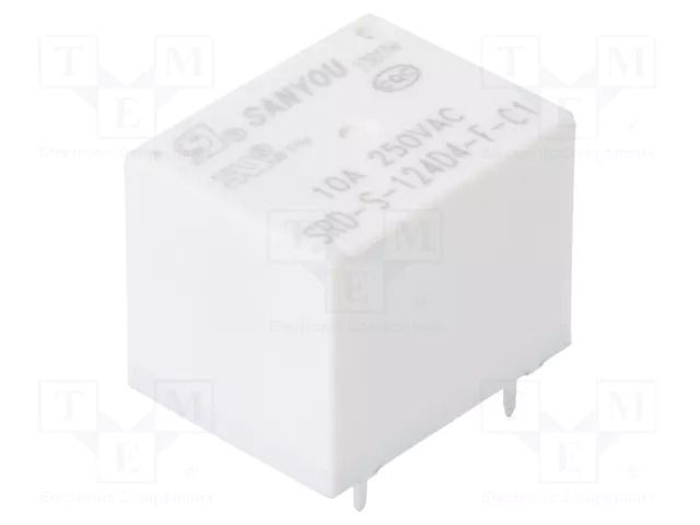 Relay: electromagnetic; SPDT; Ucoil: 24VDC; Icontacts max: 10A SANYOU SRD-S-124D4-C1