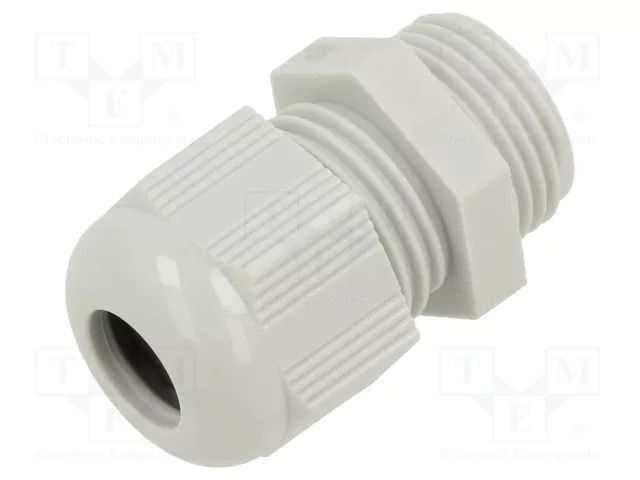 Cable gland; without nut; PG11; IP68; polyamide; light grey TE Connectivity 1SNG601196R0000