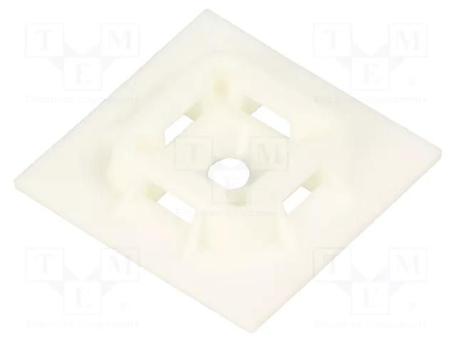 Holder; screw,self-adhesive; polyamide; UL94V-0; natural PANDUIT ABM100-S6-C69