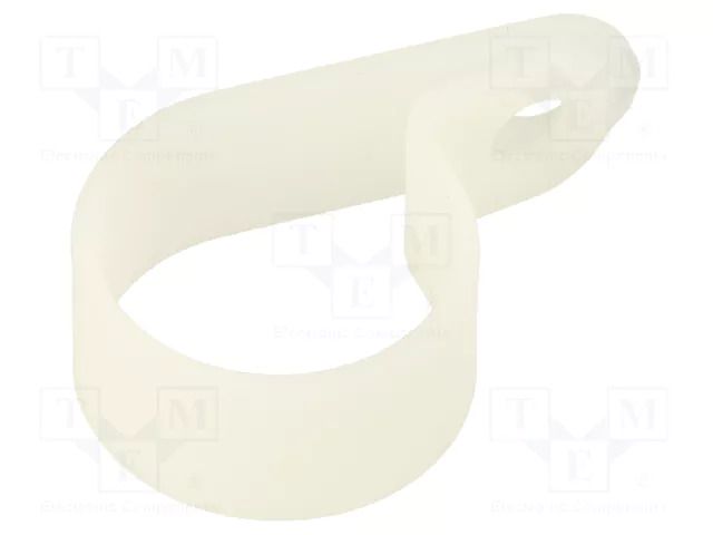 Fixing clamp; Cable P-clips; ØBundle : 25.5mm; W: 10mm; polyamide HELLERMANNTYTON H15P-PA66-NA