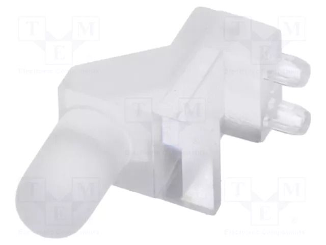 Fiber for LED; Ø3mm; Front: convex; angular,with PCB mounting BIVAR SLP3-200-200-R