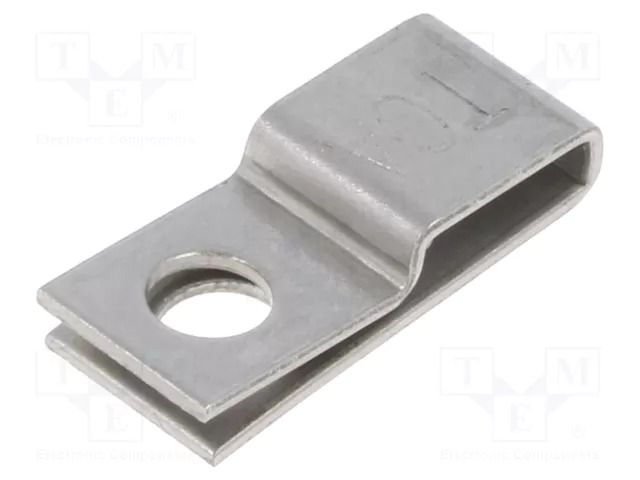 Screw mounted clamp; acid resistant steel AISI 316 HELLERMANNTYTON SSPC5-SS316-ML