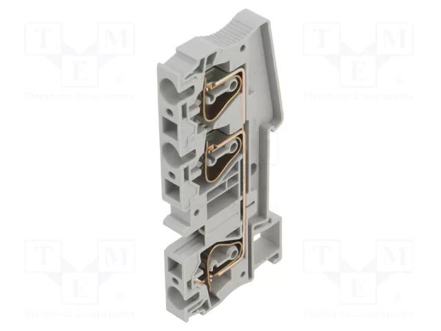 Splice terminal: rail; ST; spring clamp; grey; 52A; polyamide; TS35 PHOENIX CONTACT ST6-TWIN