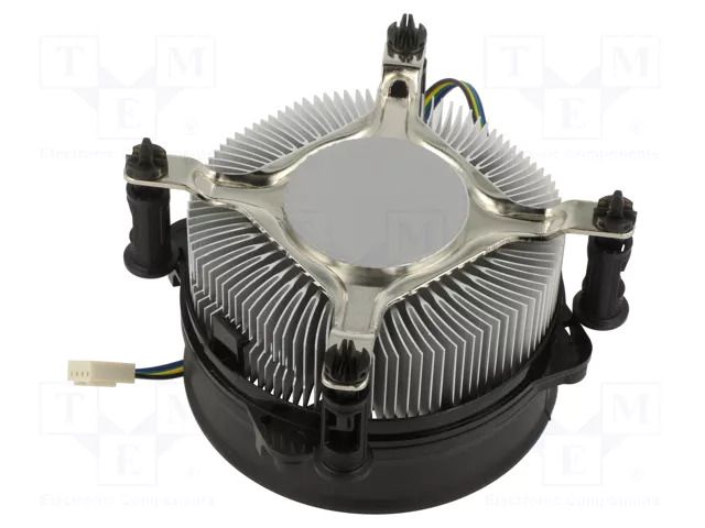 Heatsink: extruded; 12VDC; aluminium; 91.1m3/h; H: 59.2mm; W: 95mm Akasa AK-CC6603EP01