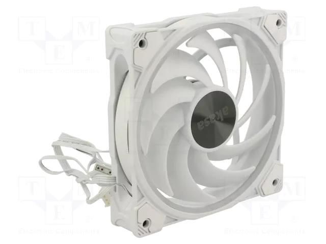 Fan: DC; axial; 12VDC; 120x120x25mm; 31.8dBA; HDB; 500÷2000rpm Akasa AK-FN108-WH