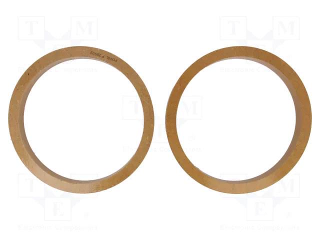 Spacer ring; MDF; 200mm; impregnated,varnished; 2pcs. 4CARMEDIA MDF-P200/22