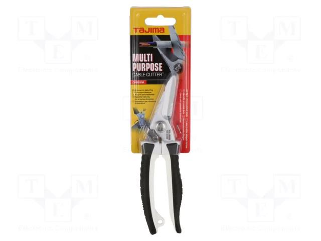 Scissors; for cables; serrated  blade,return spring TAJIMA TJ-DKBB50B/W1