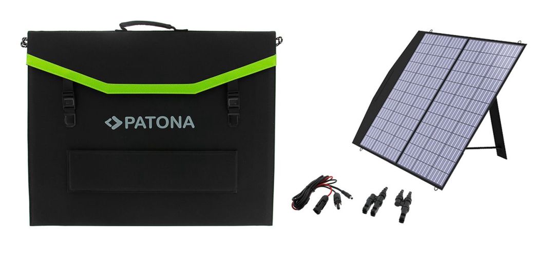 PATONA Platinum 100W Foldable 2 Solar Panel Solar Panel with DC Output, PATONA 9988 4055655232333