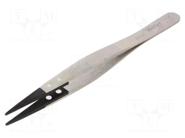 Tweezers; 130mm; for precision works; Blade tip shape: sharp WELLER WEL.249SA