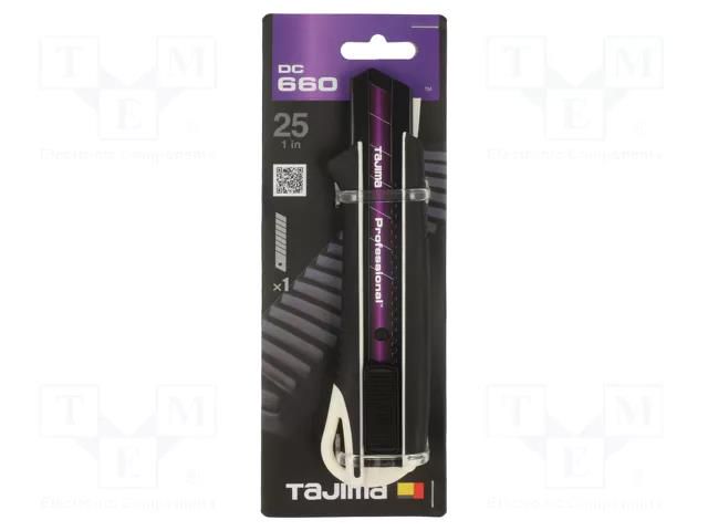 Knife; professional,universal; 25mm TAJIMA TJ-DC660N/W1
