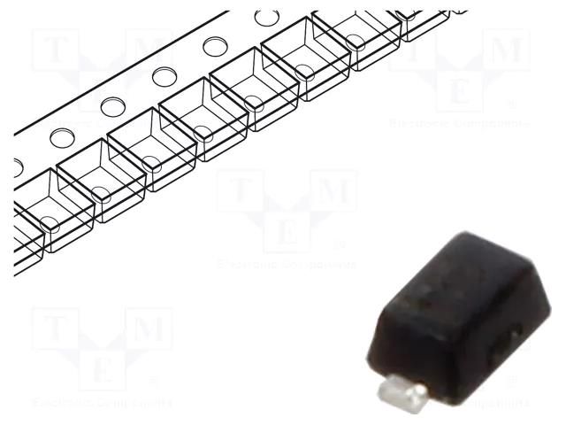 Diode: switching; SMD; 100V; 250mA; 4ns; SOD523; Ufmax: 1.25V MICRO COMMERCIAL COMPONENTS 1N4448X-TP