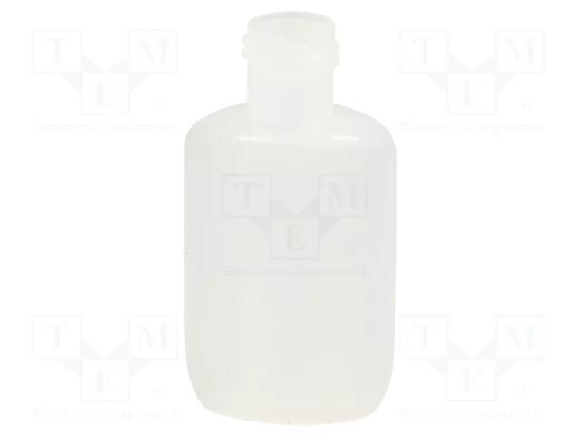 Dosing bottles; 15ml; 15mm; Features: without caps,oval shape FISNAR FIS-EAOB0515