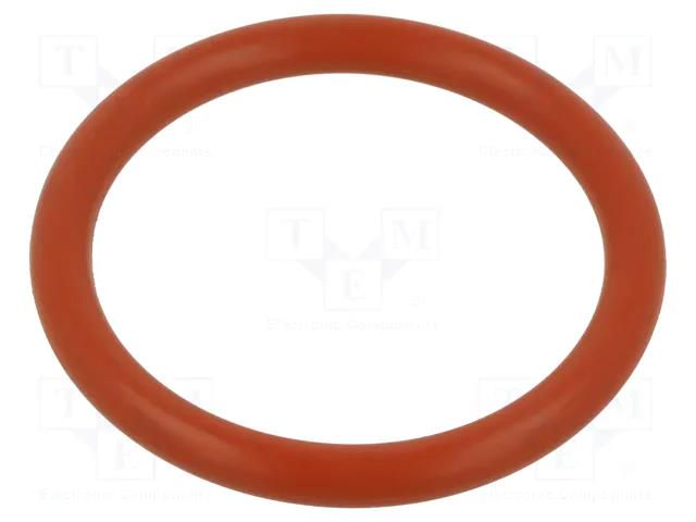 O-ring gasket; silicone; Thk: 6mm; Øint: 50mm; red; -60÷160°C ORING USZCZELNIENIA TECHNICZNE O-50X6-SI-RD