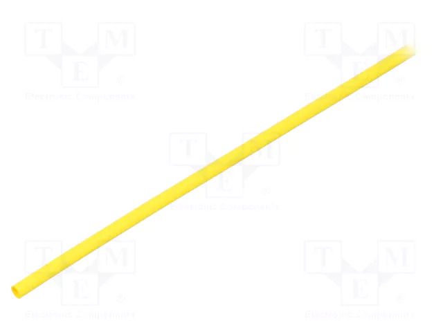 Heat shrink sleeve; glueless,flexible; 2: 1; 2.4mm; L: 1.2m; yellow TE Connectivity RNF-100-3/32-4-STK