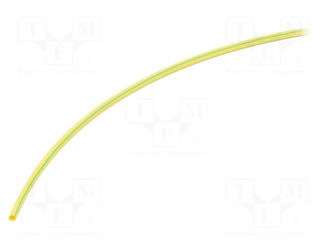 Heat shrink sleeve; 3: 1; 1.5mm; yellow-green HELLERMANNTYTON TREDUX-1.5-GNYE