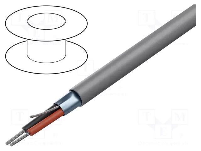 Wire; Alpha Essential C&C; 1x2x24AWG; shielded,Al-PET foil; PVC ALPHA WIRE 5471C-SL001